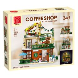 MorkModel 20204 Mork Model 20204 SÂN THƯỢNG CAFE 3IN1 bộ đồ chơi xếp lắp ráp ghép mô hình Creator BALCONY COFFEE SHOP Sáng Tạo 875 khối