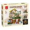 MorkModel 20204 Mork Model 20204 SÂN THƯỢNG CAFE 3IN1 bộ đồ chơi xếp lắp ráp ghép mô hình Creator BALCONY COFFEE SHOP Sáng Tạo 875 khối