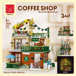 MorkModel 20204 Mork Model 20204 SÂN THƯỢNG CAFE 3IN1 bộ đồ chơi xếp lắp ráp ghép mô hình Creator BALCONY COFFEE SHOP Sáng Tạo 875 khối