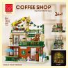 MorkModel 20204 Mork Model 20204 SÂN THƯỢNG CAFE 3IN1 bộ đồ chơi xếp lắp ráp ghép mô hình Creator BALCONY COFFEE SHOP Sáng Tạo 875 khối