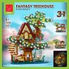 MorkModel 20206 Mork Model 20206 NGÔI NHÀ CÂY ANH ĐÀO 3IN1 bộ đồ chơi xếp lắp ráp ghép mô hình Creator FANTASY TREEHOUSE Sáng Tạo 959 khối