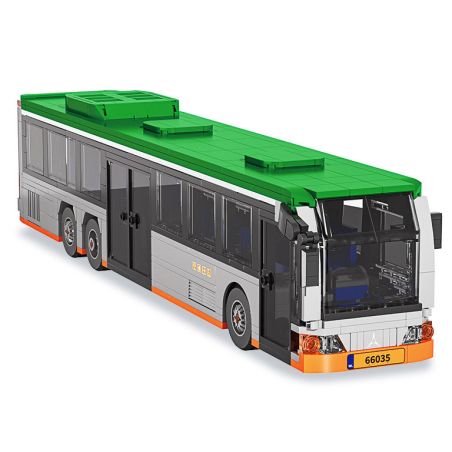 XBERT 66035 XE BUÝT MỞ RỘNG HIỆN ĐẠI bộ đồ chơi xếp lắp ráp ghép mô hình City CITY BUS Thành Phố 712 khối