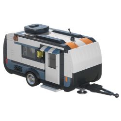 XBERT 66117 RV KÉO bộ đồ chơi xếp lắp ráp ghép mô hình City TRAVEL TAILER Thành Phố 393 khối