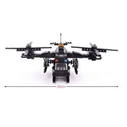 WOMA C0533 0533 Xếp hình kiểu  SWAT SPECIAL FORCE SWAT Helicopter Car Trực Thăng Phối Hợp ô Tô Lính đặc Nhiệm 594 khối