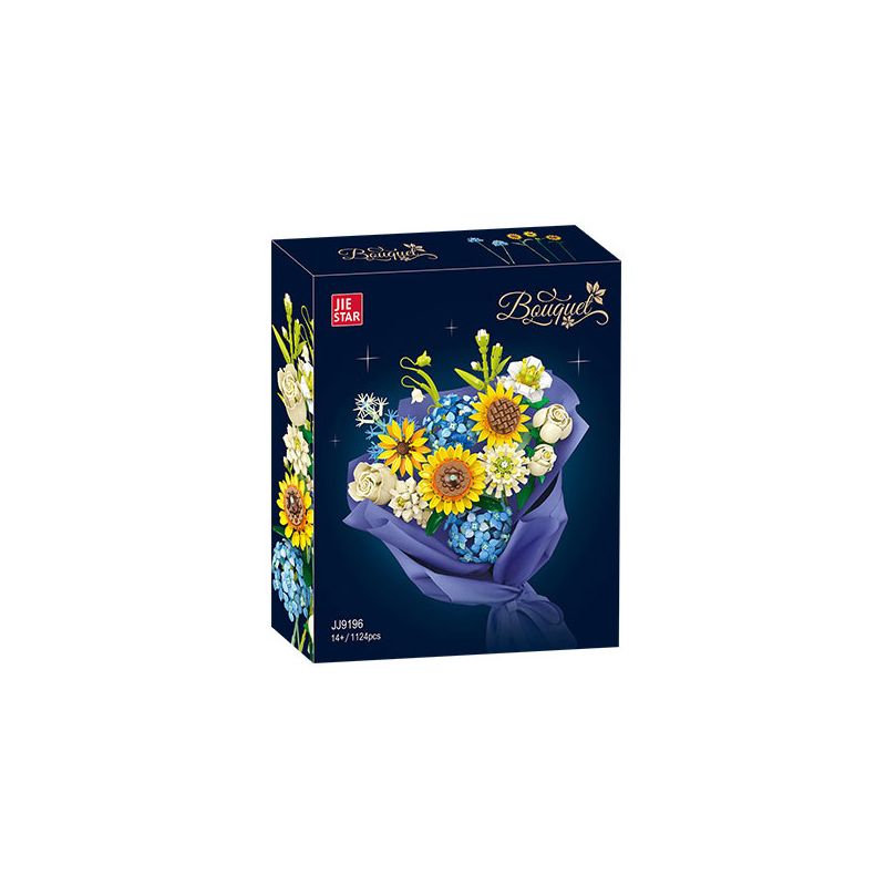 JIESTAR JJ9196 9196 HOA HƯỚNG DƯƠNG CẦM bộ đồ chơi xếp lắp ráp ghép mô hình Creator SUNFLOWER BOUQUET Sáng Tạo 1124 khối