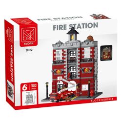 MorkModel 20122 Mork Model 20122 SỞ CỨU HỎA RETRO bộ đồ chơi xếp lắp ráp ghép mô hình City FIRE STATION Thành Phố 1823 khối