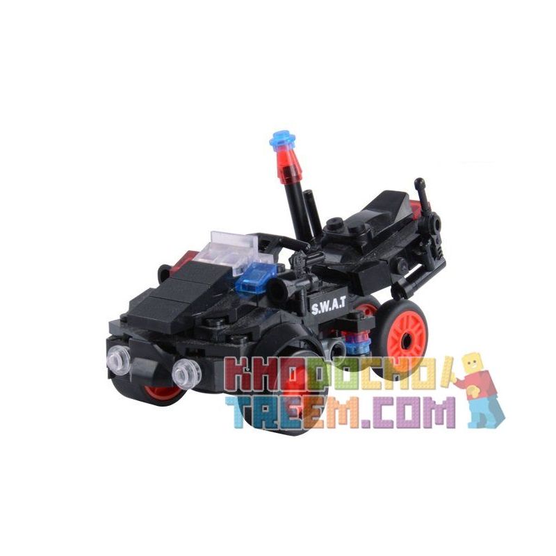 WOMA C0512A 0512A Xếp hình kiểu  SWAT SPECIAL FORCE SWAT Motorcycles Mô Tô 4 Bánh Lính đặc Nhiệm 141 khối