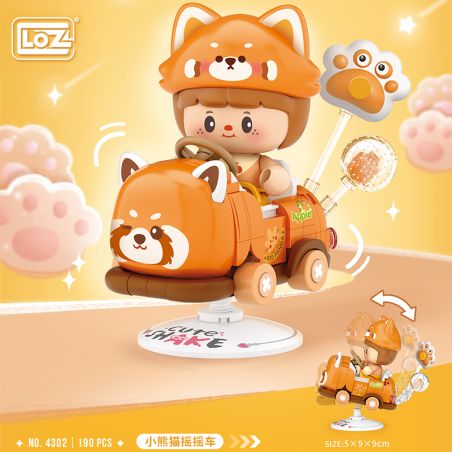 LOZ 4302 XE NHỎ LẮC bộ đồ chơi xếp lắp ráp ghép mô hình Creator Sáng Tạo 190 khối