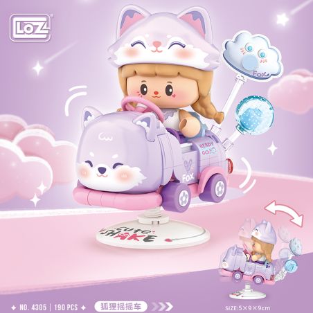 LOZ 4305 CÁO LẮC XE bộ đồ chơi xếp lắp ráp ghép mô hình Creator Sáng Tạo 190 khối