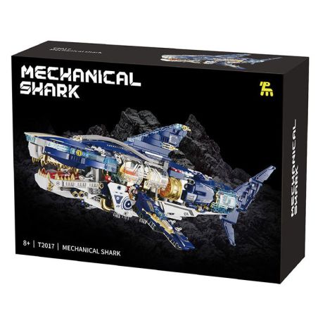 TAKUGI T2017 2017 CÁ MẬP CƠ KHÍ SÂU bộ đồ chơi xếp lắp ráp ghép mô hình MECHANICAL SHARK 1277 khối