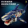 TAKUGI T2017 2017 CÁ MẬP CƠ KHÍ SÂU bộ đồ chơi xếp lắp ráp ghép mô hình MECHANICAL SHARK 1277 khối