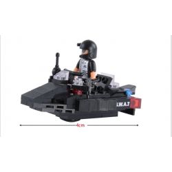 WOMA C0512A 0512A Xếp hình kiểu  SWAT SPECIAL FORCE SWAT Motorcycles Mô Tô 4 Bánh Lính đặc Nhiệm 141 khối