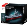 SLUBAN M38-B1291 B1291 1291 M38B1291 38-B1291 CHIẾN TRANH THẾ GIỚI II MISSOURI 1 350 tỷ lệ 1:350 bộ đồ chơi xếp lắp ráp ghép mô hình Military Army USS MISSOURI Quân Sự Bộ Đội 1739 khối