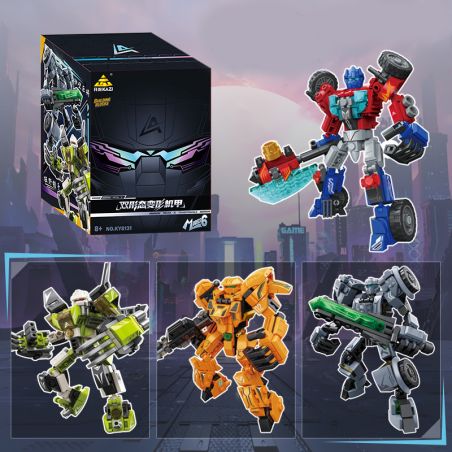 Kazi KY8131 8131 BIẾN DẠNG HAI HÌNH MECHA ĐẦU TIÊN bộ đồ chơi xếp lắp ráp ghép mô hình