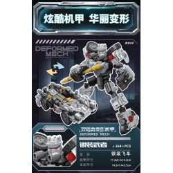 Kazi KY8132 8132 BIẾN DẠNG HAI HÌNH MECHA THỨ bộ đồ chơi xếp lắp ráp ghép mô hình