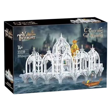 BAKA TECHNOLOGY 33239 LORD OF THE RINGS HÀNH LANG THẦN KỲ THUNG LŨNG ELF bộ đồ chơi xếp lắp ráp ghép mô hình The Lord Of The Rings CORRIDOR OF WONDER Chúa Nhẫn 2052 khối