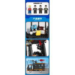 FORANGE FC3333 3333 XÂY DỰNG SWAT bộ đồ chơi xếp lắp ráp ghép mô hình City Thành Phố 619 khối