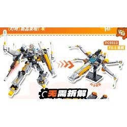 FORANGE FC9313 9313 THAY ĐỔI TRỰC TIẾP STARSHIP FX-1 bộ đồ chơi xếp lắp ráp ghép mô hình 704 khối