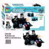 WOMA C0512B 0512B Xếp hình kiểu  SWAT SPECIAL FORCE SWAT 3 In 1 Sidecar Mô Tô 3 Bánh Lính đặc Nhiệm 143 khối