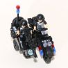 WOMA C0512B 0512B Xếp hình kiểu  SWAT SPECIAL FORCE SWAT 3 In 1 Sidecar Mô Tô 3 Bánh Lính đặc Nhiệm 143 khối