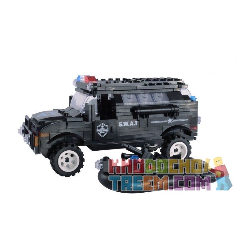 WOMA C0528 0528 Xếp hình kiểu  SWAT SPECIAL FORCE SWAT Crocodile Swamp Patrol Đặc Nhiệm Vùng đầm Lầy 389 khối