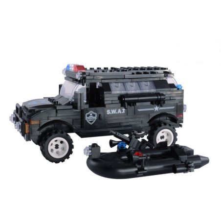 WOMA C0528 0528 Xếp hình kiểu  SWAT SPECIAL FORCE SWAT Crocodile Swamp Patrol Đặc Nhiệm Vùng đầm Lầy 389 khối