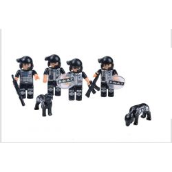 WOMA C0528 0528 Xếp hình kiểu  SWAT SPECIAL FORCE SWAT Crocodile Swamp Patrol Đặc Nhiệm Vùng đầm Lầy 389 khối