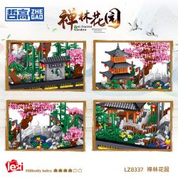 LEZI CREATION LZ8337 8337 VƯỜN RỪNG ZEN bộ đồ chơi xếp lắp ráp ghép mô hình Arts & Crafts ZEN FOREST GARDEN 2805 khối