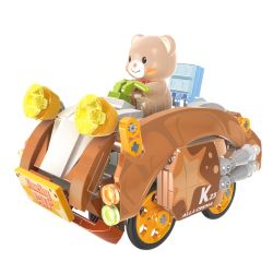 KAIDO KD99049 99049 KEM GẤU CROISSANT bộ đồ chơi xếp lắp ráp ghép mô hình