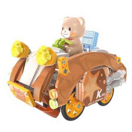 KAIDO KD99049 99049 KEM GẤU CROISSANT bộ đồ chơi xếp lắp ráp ghép mô hình