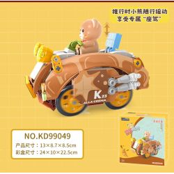 KAIDO KD99049 99049 KEM GẤU CROISSANT bộ đồ chơi xếp lắp ráp ghép mô hình