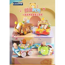 KAIDO KD99051 99051 GẤU KEM bộ đồ chơi xếp lắp ráp ghép mô hình