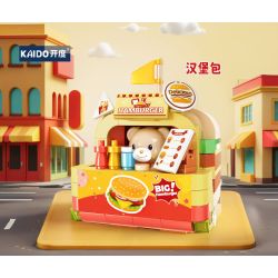 KAIDO KD99052 99052 GẤU HAMBURGER bộ đồ chơi xếp lắp ráp ghép mô hình