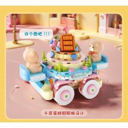 KAIDO KD99052 99052 GẤU HAMBURGER bộ đồ chơi xếp lắp ráp ghép mô hình