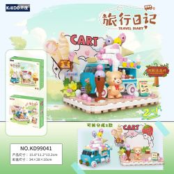 KAIDO KD99041 99041 NHẬT KÝ DU LỊCH BỮA TIỆC KEM bộ đồ chơi xếp lắp ráp ghép mô hình TRAVEL DIARY