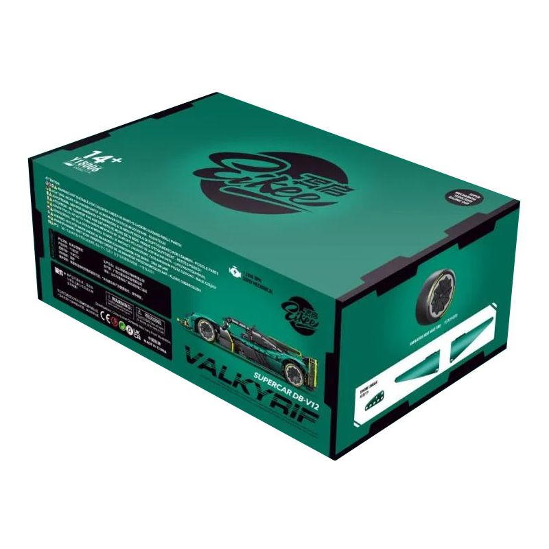 EIKEE Y18006 18006 ASTON MARTIN VALKYRIE tỷ lệ 1:8 bộ đồ chơi xếp lắp ráp ghép mô hình Technic ASTON MARTIN VALKYRIF AMR PRO Kỹ Thuật Công Nghệ Cao Mô Hình Phương Tiện 3868 khối