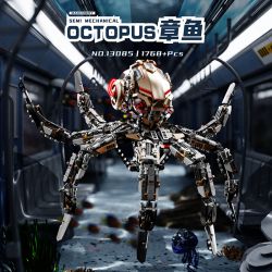 BEAUTY AND 13085 OCTOPUS CƠ HỌC bộ đồ chơi xếp lắp ráp ghép mô hình 1768 khối