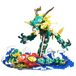 CHAO FANSHA 201406 RỒNG TENG BỐN BIỂN bộ đồ chơi xếp lắp ráp ghép mô hình 1000 khối