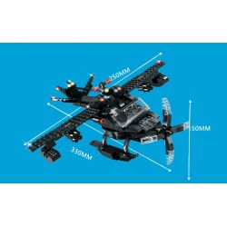 WOMA C0537 0537 Xếp hình kiểu  SWAT SPECIAL FORCE SWAT Helicopter Robot Fighter Robot Trực Thăng 2 Trong 1 Đội Đặc Nhiệm Mỹ 773 khối