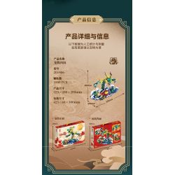 CHAO FANSHA 201406 RỒNG TENG BỐN BIỂN bộ đồ chơi xếp lắp ráp ghép mô hình 1000 khối