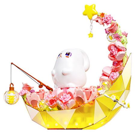 GEKKOSHA 804258 804259 HÀNH TRÌNH SAO MẶT TRĂNG bộ đồ chơi xếp lắp ráp ghép mô hình FLOWER & MOON