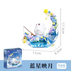GEKKOSHA 804258 804259 HÀNH TRÌNH SAO MẶT TRĂNG bộ đồ chơi xếp lắp ráp ghép mô hình FLOWER & MOON