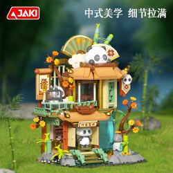JAKI BK011 JIA BẠN CÙNG LỚP PANDA ZHULINXI INN bộ đồ chơi xếp lắp ráp ghép mô hình