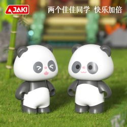 JAKI BK011 JIA BẠN CÙNG LỚP PANDA ZHULINXI INN bộ đồ chơi xếp lắp ráp ghép mô hình