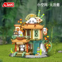 JAKI BK011 JIA BẠN CÙNG LỚP PANDA ZHULINXI INN bộ đồ chơi xếp lắp ráp ghép mô hình
