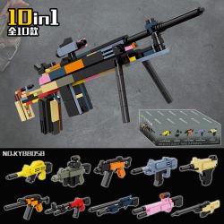 Kazi KY88058 88058 SÚNG TRƯỜNG SCAR ASSAULT 10 KẾT HỢP bộ đồ chơi xếp lắp ráp ghép mô hình Military Army Quân Sự Bộ Đội