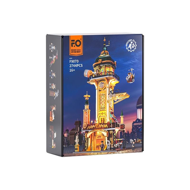 LUMIBRICKS FUNWHOLE F9070 9070 THÁP QUAN SÁT STEAMPUNK bộ đồ chơi xếp lắp ráp ghép mô hình 2774 khối