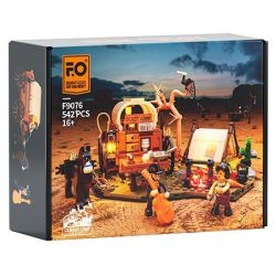 LUMIBRICKS FUNWHOLE F9076 9076 TÂY TRẠI CAO BỒI bộ đồ chơi xếp lắp ráp ghép mô hình Western OLD WEST COWBOY CAMP Trung Cổ 542 khối