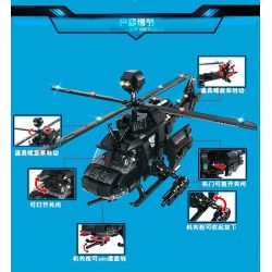 WOMA C0537 0537 Xếp hình kiểu  SWAT SPECIAL FORCE SWAT Helicopter Robot Fighter Robot Trực Thăng 2 Trong 1 Đội Đặc Nhiệm Mỹ 773 khối