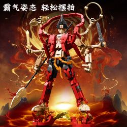 WANGAO 288018 HUYỀN THOẠI MỚI NEZHA 2 HUNYUAN GOD OF WAR bộ đồ chơi xếp lắp ráp ghép mô hình 648 khối